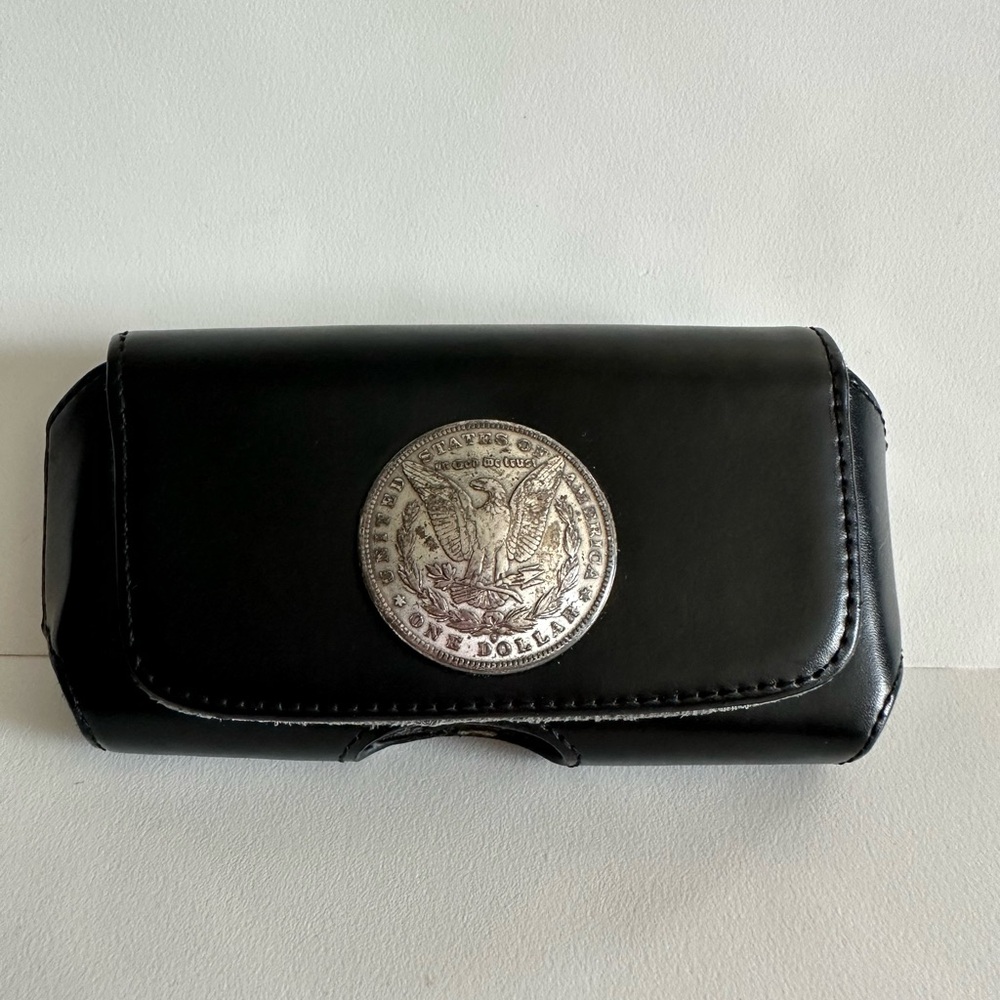 Leather Pouch Horizontal Case Belt Clip for phone holder/other things 5.25”x3”